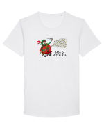 Baba și mitraliera Tricou mânecă scurtă guler larg Bărbat Skater