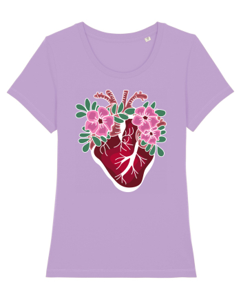 Valentine's Love Heart Flowers Lavender Dawn