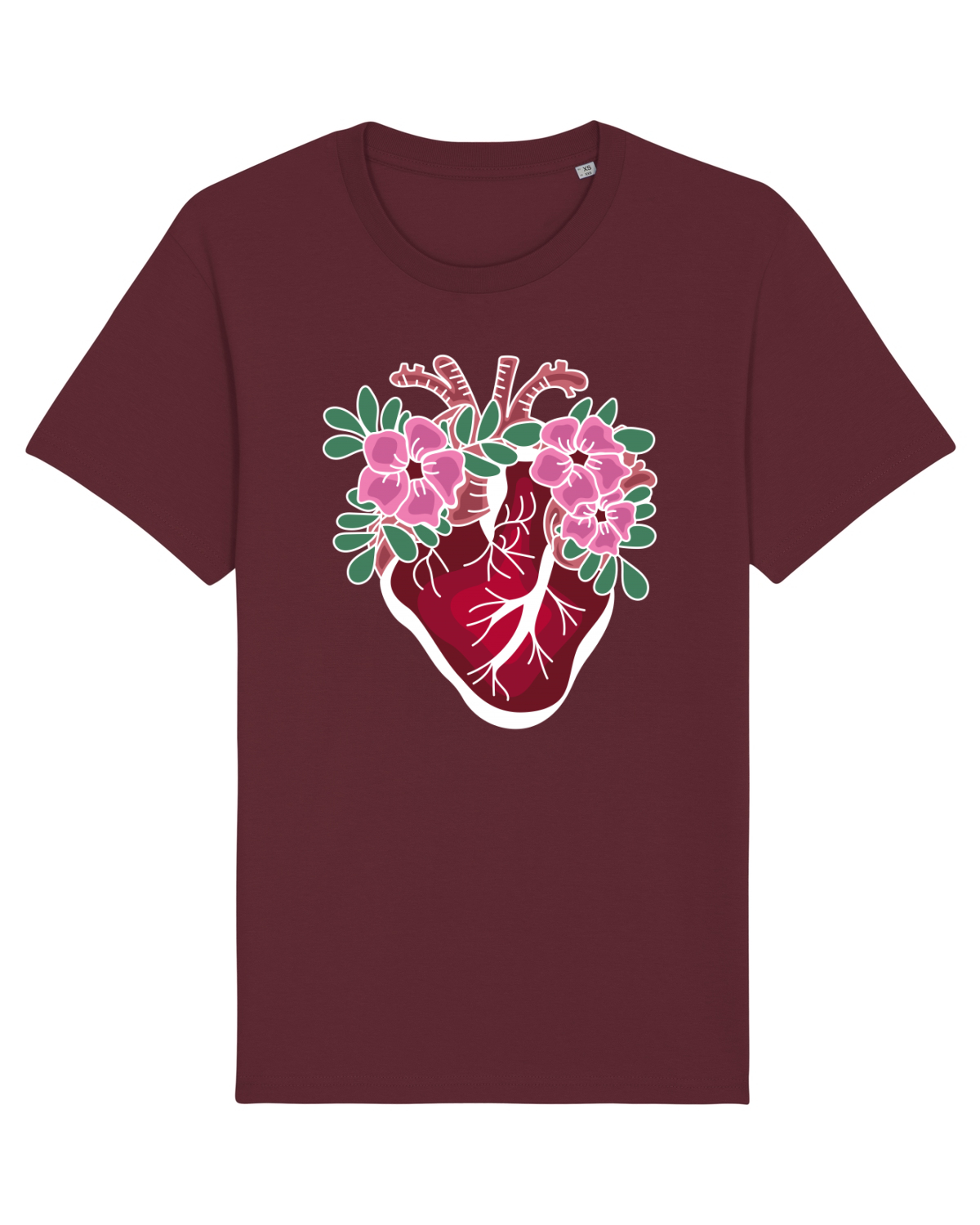 Tricou mânecă scurtă Unisex Rocker Burgundy