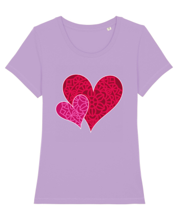 Valentine's Love Heart Mandala Lavender Dawn