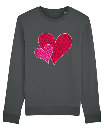 Valentine's Love Heart Mandala Anthracite