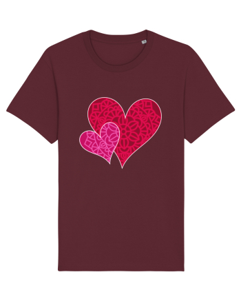 Valentine's Love Heart Mandala Burgundy