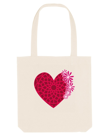 Valentine's Love Heart Daisies Natural