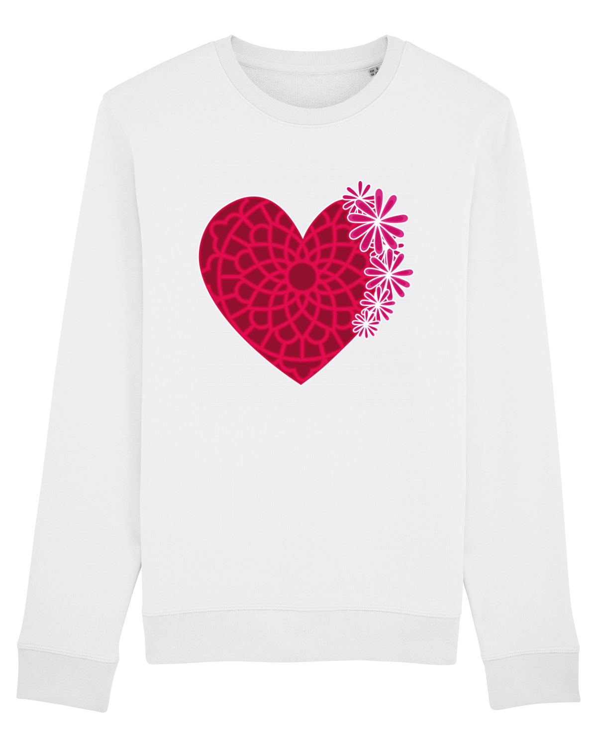 Bluză mânecă lungă Unisex Rise White