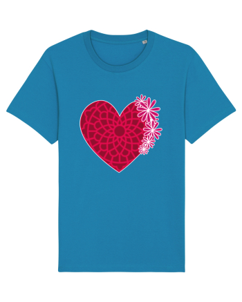 Valentine's Love Heart Daisies Azur