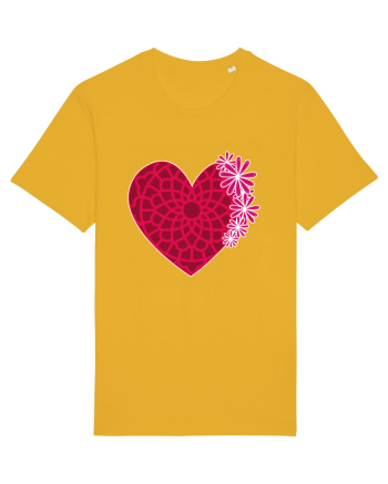 Valentine's Love Heart Daisies Spectra Yellow
