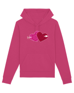 Valentine's Love Heart Double Arrow Hanorac Unisex Drummer
