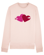 Valentine's Love Heart Double Arrow Bluză mânecă lungă Unisex Rise