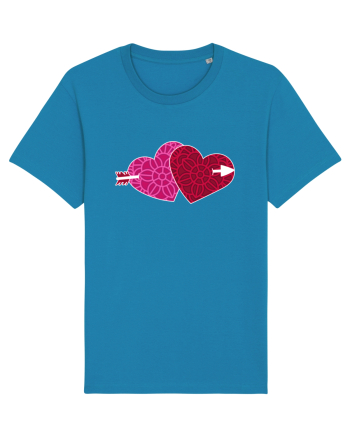 Valentine's Love Heart Double Arrow Azur