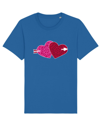 Valentine's Love Heart Double Arrow Royal Blue