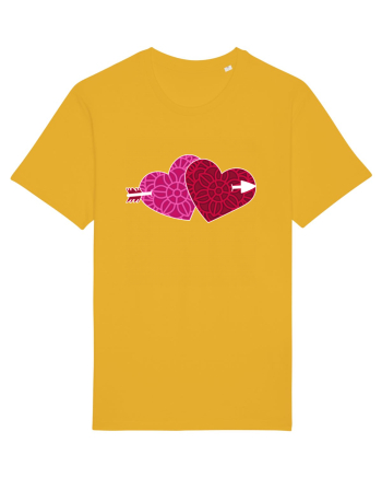 Valentine's Love Heart Double Arrow Spectra Yellow