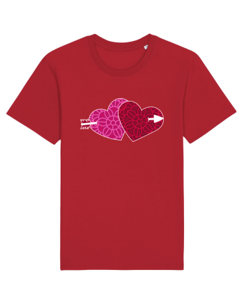 Valentine's Love Heart Double Arrow Red