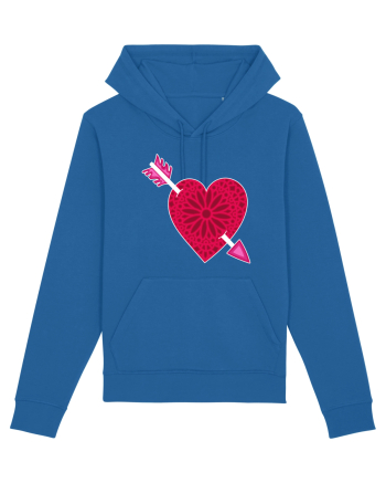 Valentine's Love Heart Arrow Royal Blue