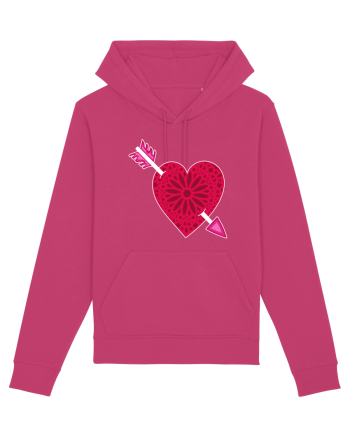 Valentine's Love Heart Arrow Raspberry