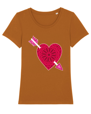 Valentine's Love Heart Arrow Roasted Orange