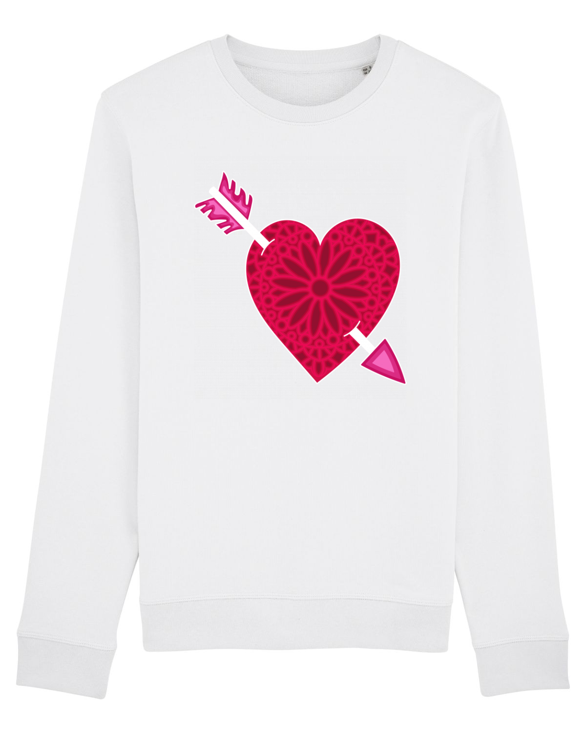 Bluză mânecă lungă Unisex Rise White