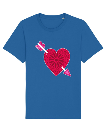 Valentine's Love Heart Arrow Royal Blue