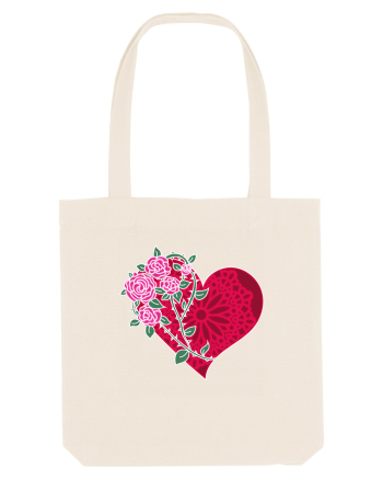 Valentine's Love Heart Roses Natural
