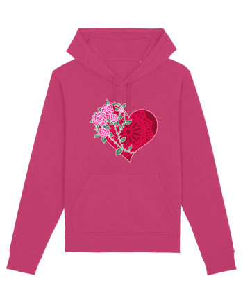 Valentine's Love Heart Roses Raspberry