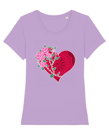 Valentine's Love Heart Roses Lavender Dawn