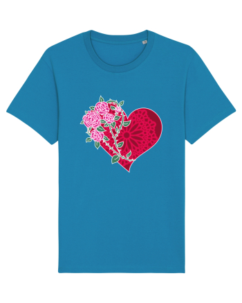 Valentine's Love Heart Roses Azur