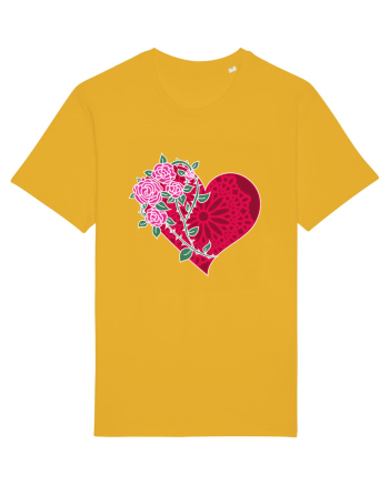 Valentine's Love Heart Roses Spectra Yellow