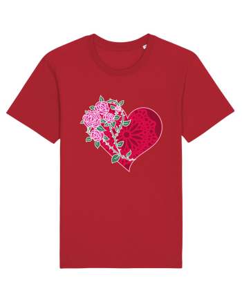 Valentine's Love Heart Roses Red