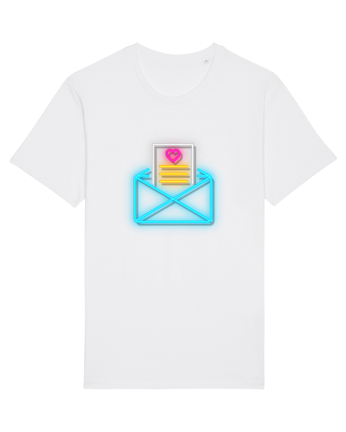 Tricou mânecă scurtă Unisex Rocker White