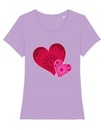 Valentine's Love Heart Mandala Lavender Dawn