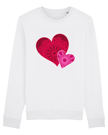 Valentine's Love Heart Mandala White