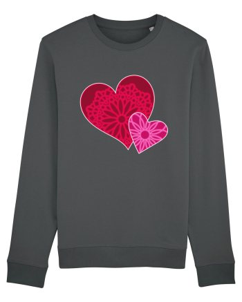 Valentine's Love Heart Mandala Anthracite