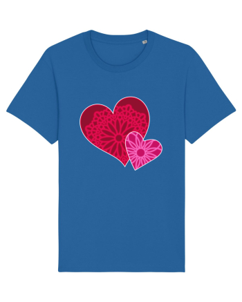 Valentine's Love Heart Mandala Royal Blue
