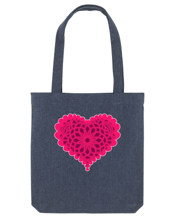 Valentine's Love Heart Bubble Midnight Blue