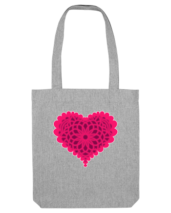Valentine's Love Heart Bubble Heather Grey