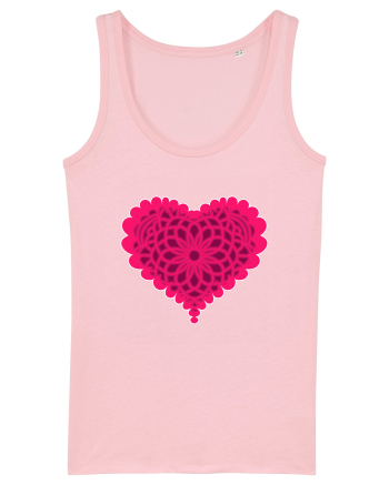 Valentine's Love Heart Bubble Cotton Pink