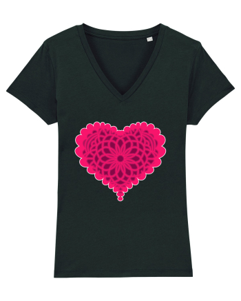Valentine's Love Heart Bubble Black