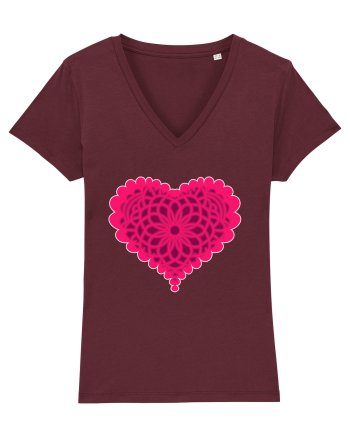 Valentine's Love Heart Bubble Burgundy