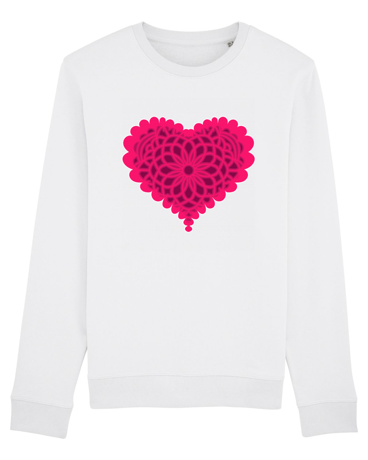Bluză mânecă lungă Unisex Rise White