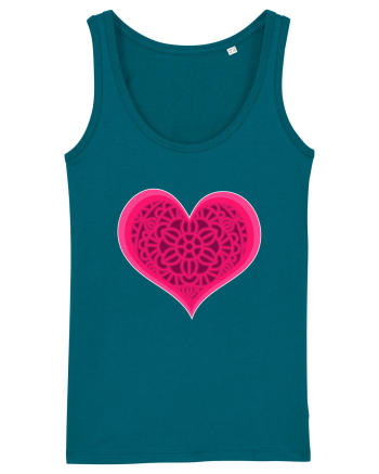Valentine's Love Heart Mandala Ocean Depth