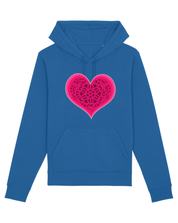 Valentine's Love Heart Mandala Royal Blue