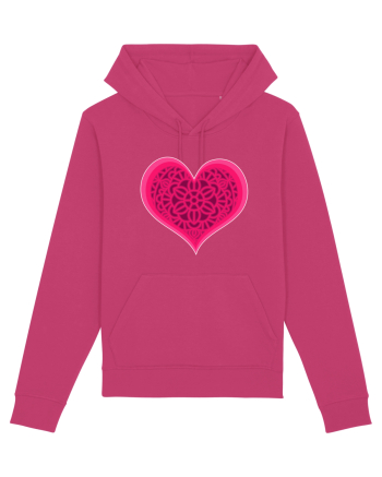 Valentine's Love Heart Mandala Raspberry