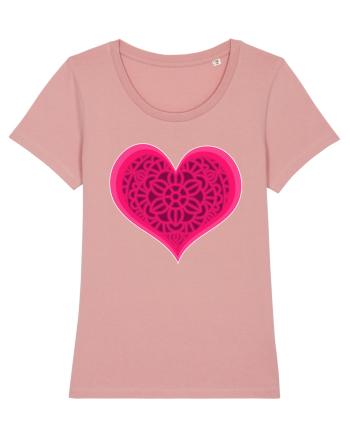 Valentine's Love Heart Mandala Canyon Pink