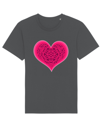 Valentine's Love Heart Mandala Anthracite