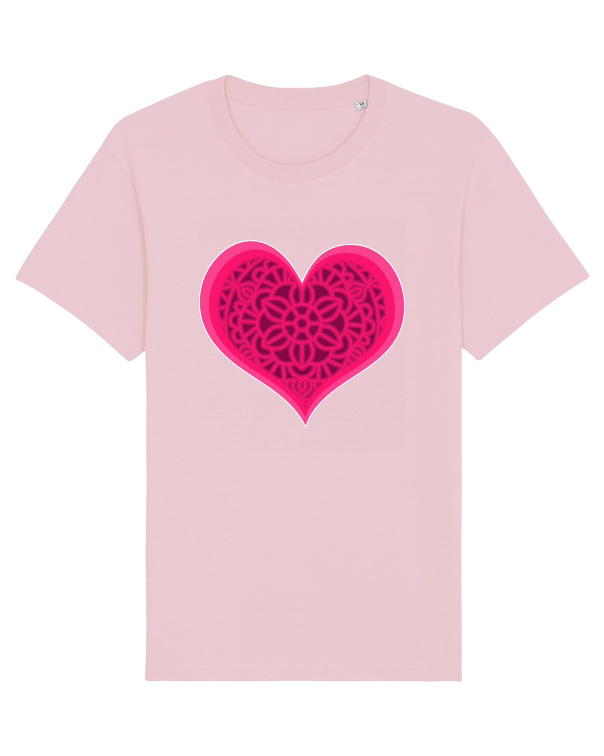 Tricou mânecă scurtă Unisex Rocker Cotton Pink