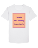 i have the skills necessary to complete it3 Tricou mânecă scurtă guler larg Bărbat Skater