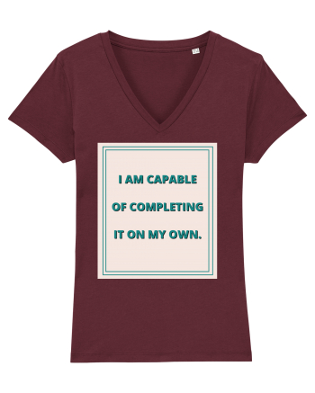 i am capable of completing it on my  own6 Burgundy