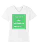 i have the skills necessary to complete it4 Tricou mânecă scurtă guler V Bărbat Presenter