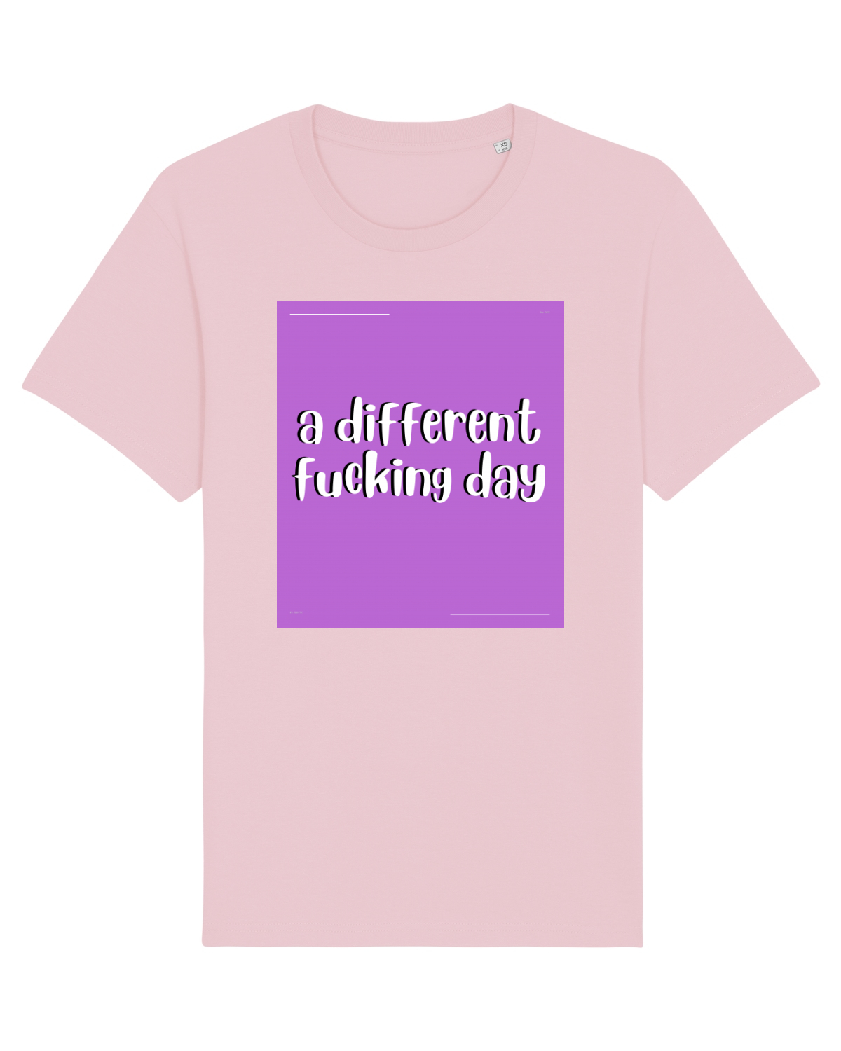 Tricou mânecă scurtă Unisex Rocker Cotton Pink