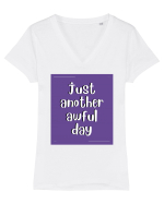 just another awful day7 Tricou mânecă scurtă guler V Damă Evoker