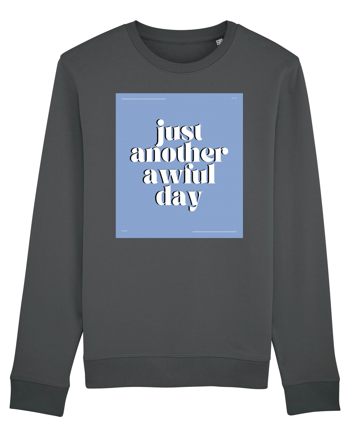 Bluză mânecă lungă Unisex Rise Anthracite